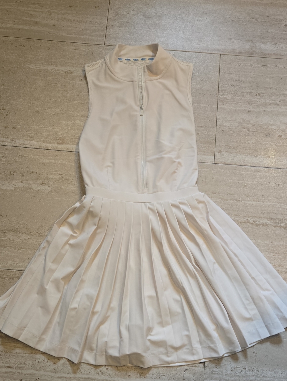 Prince Pickleball Creamy White Pleated Leisure Skort Dress - Picture 1 of 12